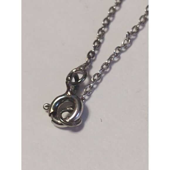 Women's 17" Sterling Silver Necklace & Pendant Purple Amethyst NEW - Picture 5 of 13